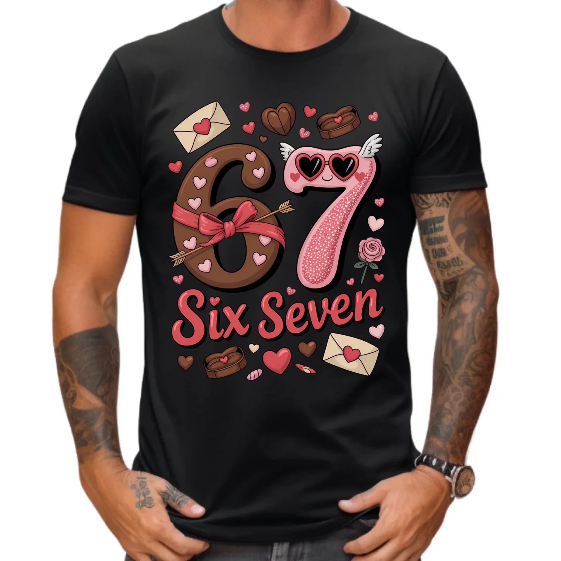 Koszulka męska - Miłość Six Seven 67 W72 - StoryCups.pl