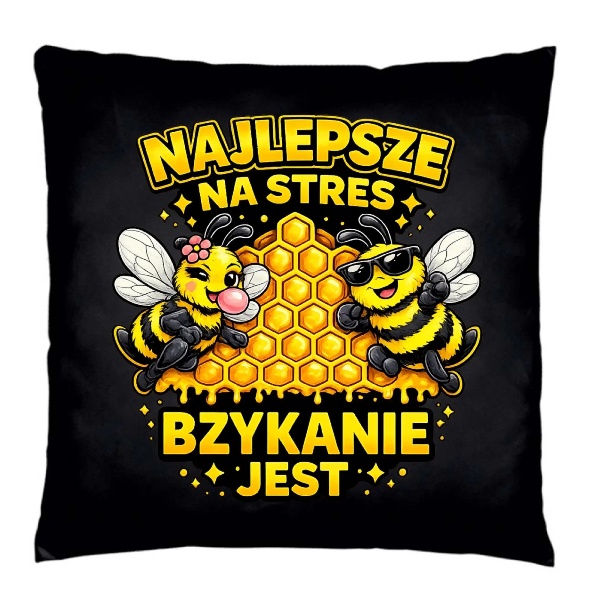 Poduszka dekoracyjna - Najlepsze na stres bzykanie jest W79 - StoryCups.pl