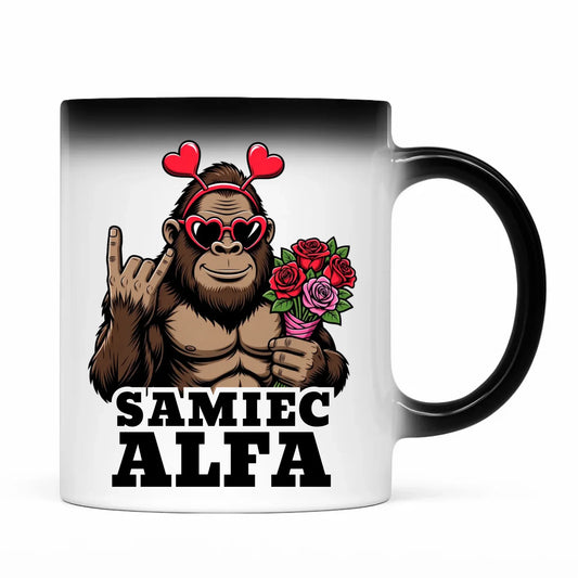 Kubek magiczny dla faceta - Samiec Alfa W74 - StoryCups.pl