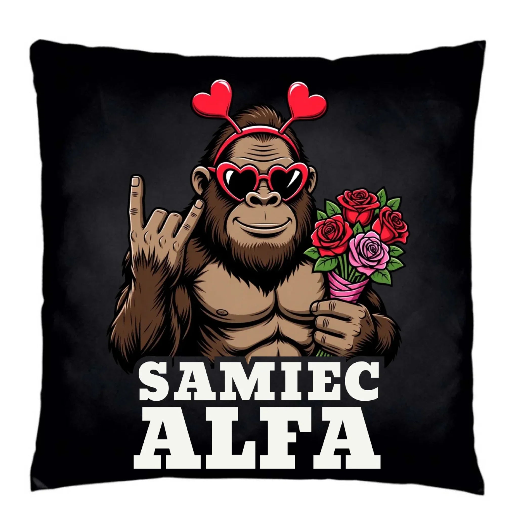 Poduszka dekoracyjna dla faceta - Samiec Alfa W74 - StoryCups.pl