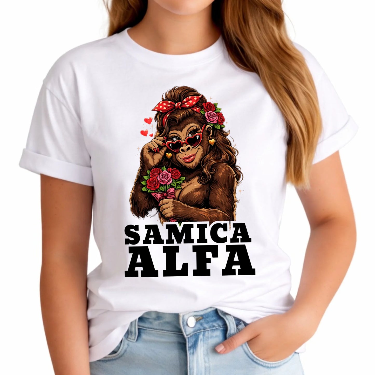 Koszulka damska - Samica Alfa W75 - StoryCups.pl