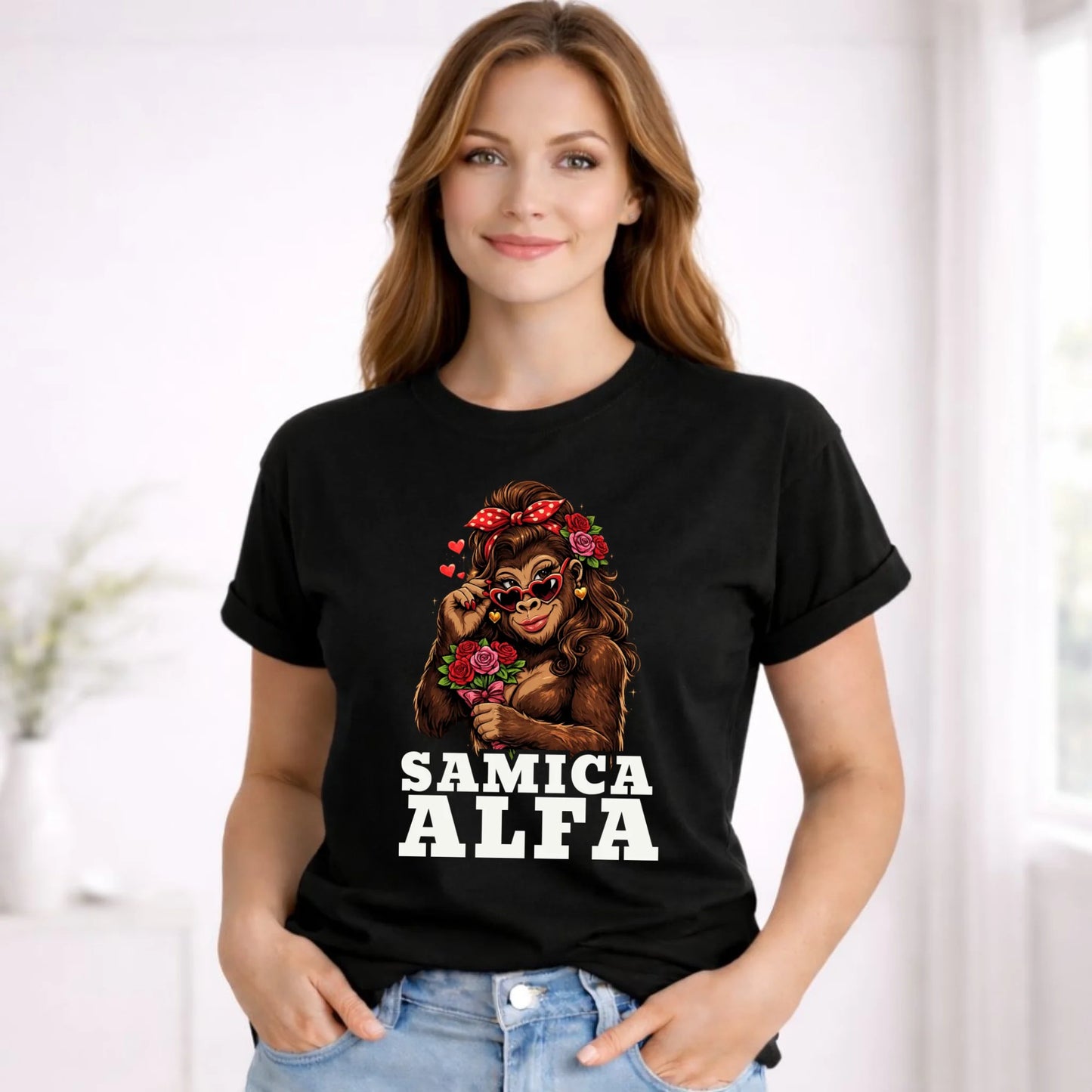 Koszulka damska - Samica Alfa W75 - StoryCups.pl