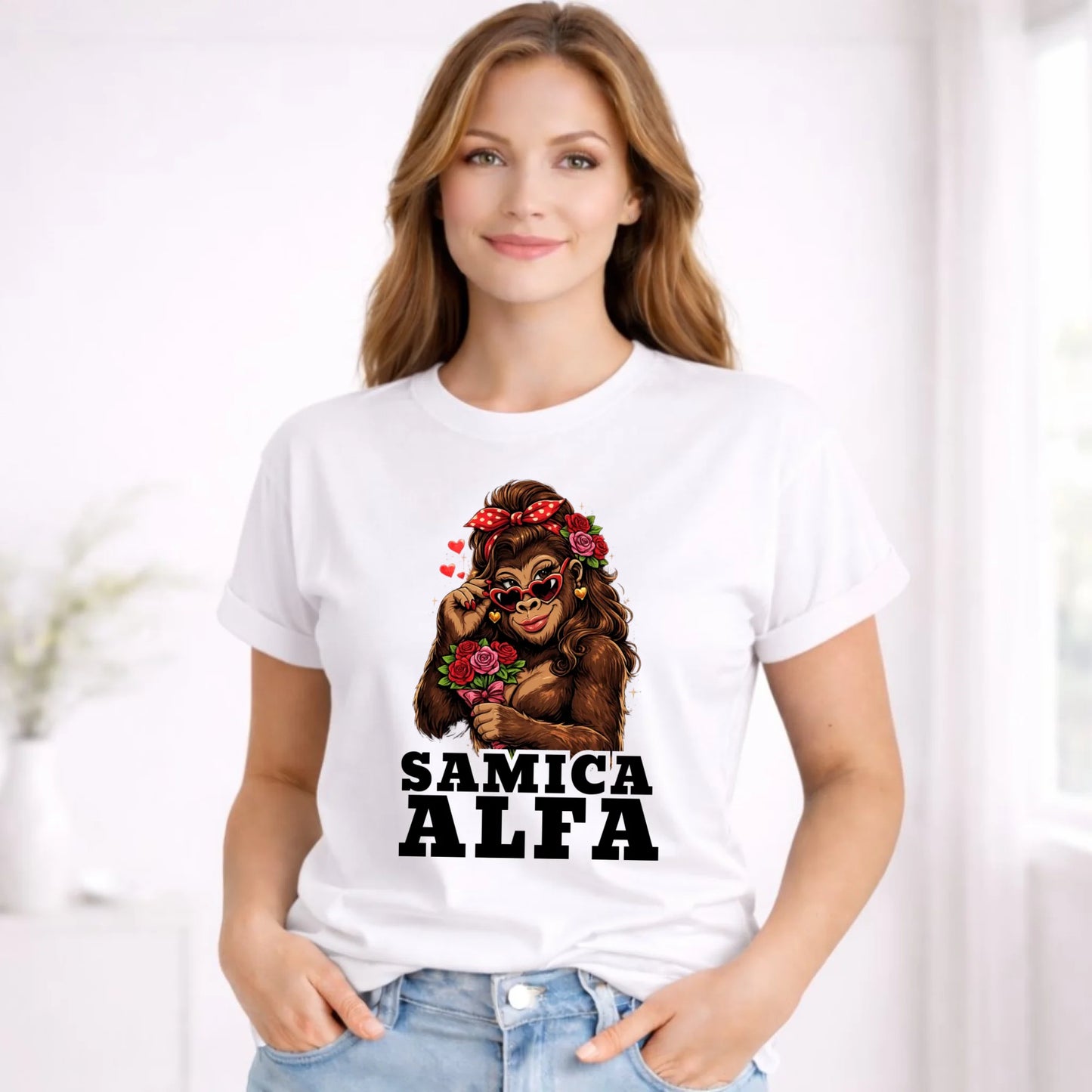Koszulka damska - Samica Alfa W75 - StoryCups.pl