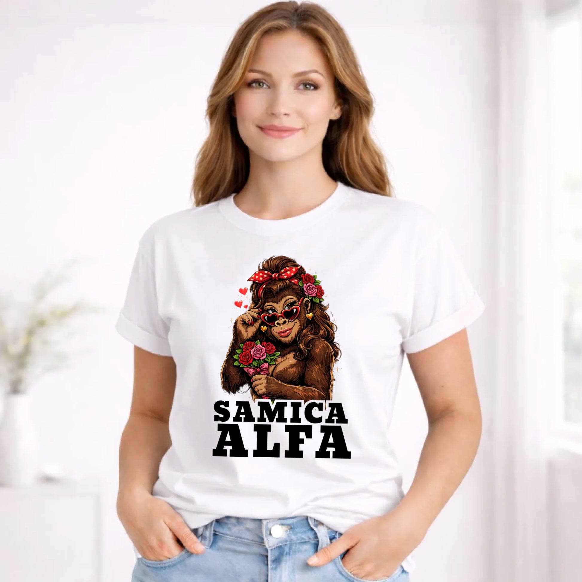 Koszulka damska - Samica Alfa W75 - StoryCups.pl