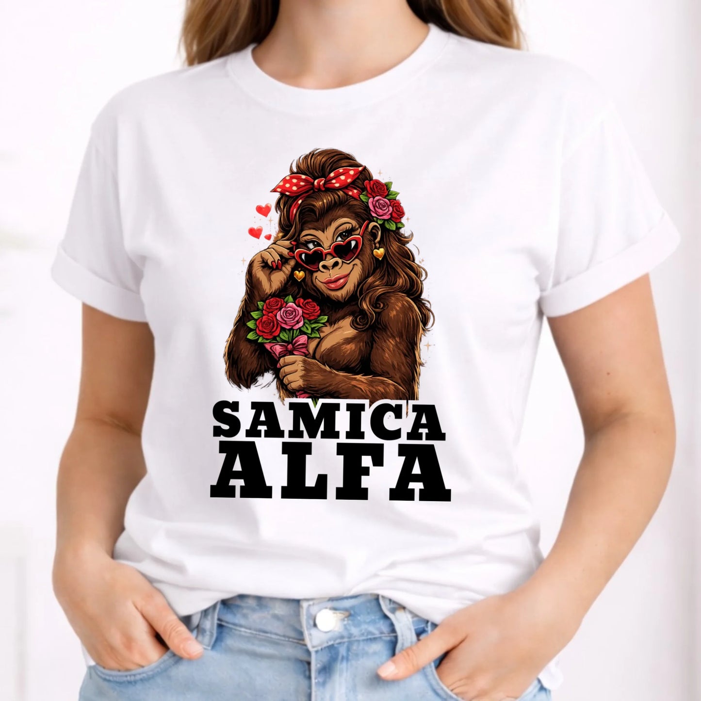 Koszulka damska - Samica Alfa W75 - StoryCups.pl