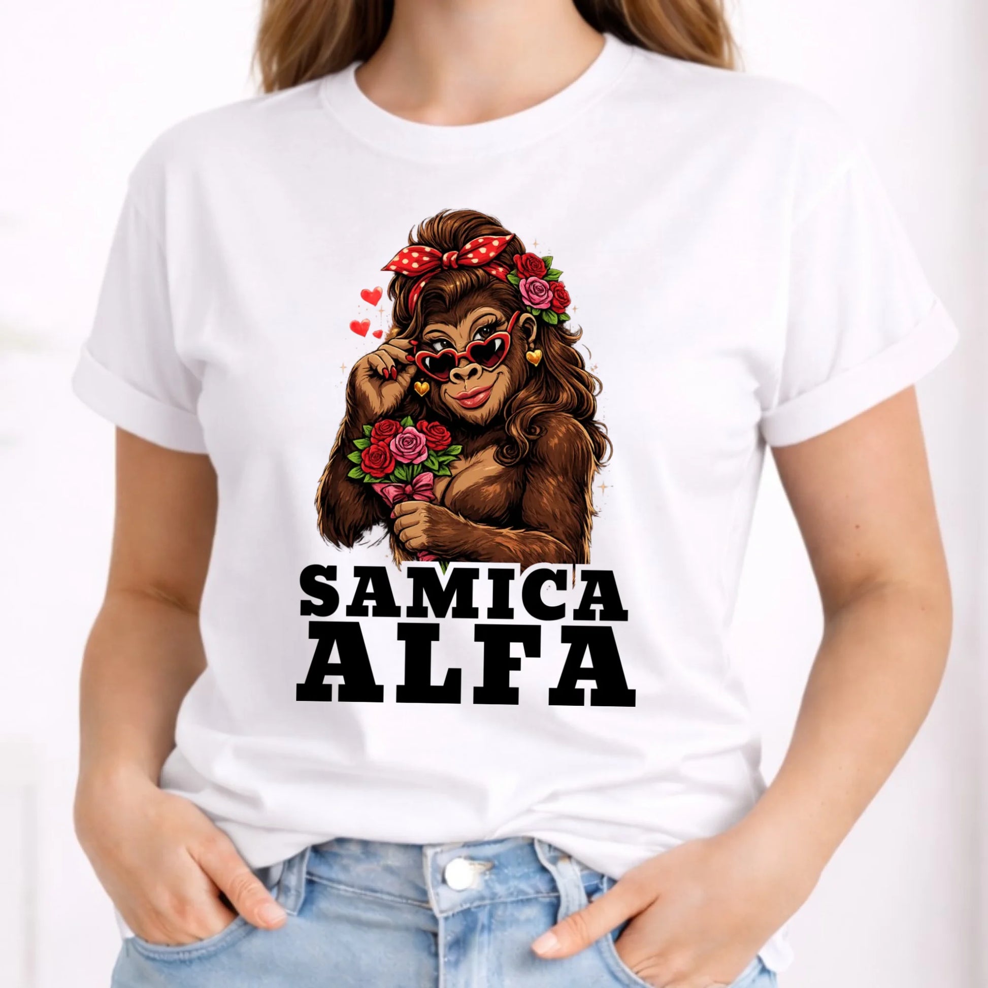 Koszulka damska - Samica Alfa W75 - StoryCups.pl