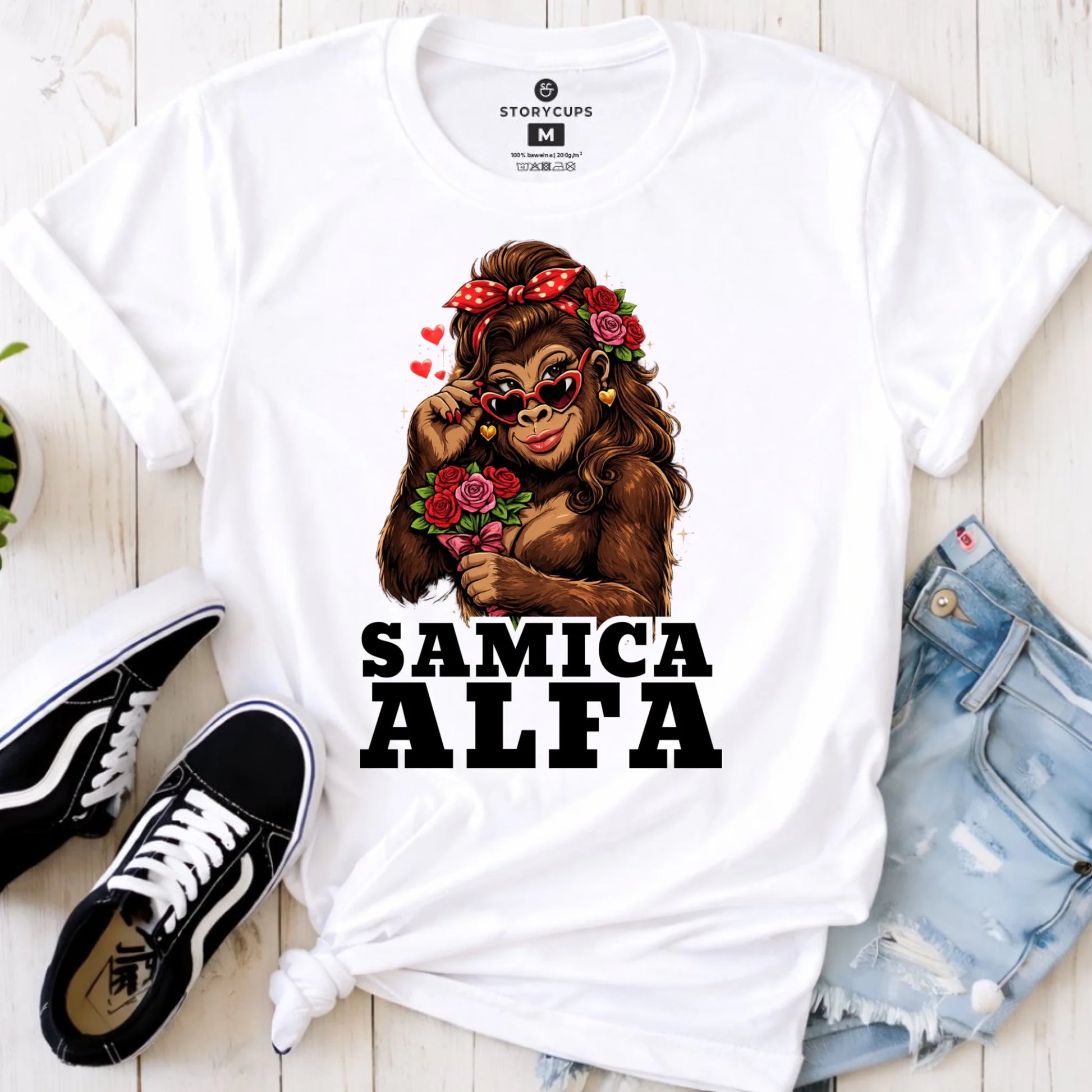 Koszulka damska - Samica Alfa W75 - StoryCups.pl