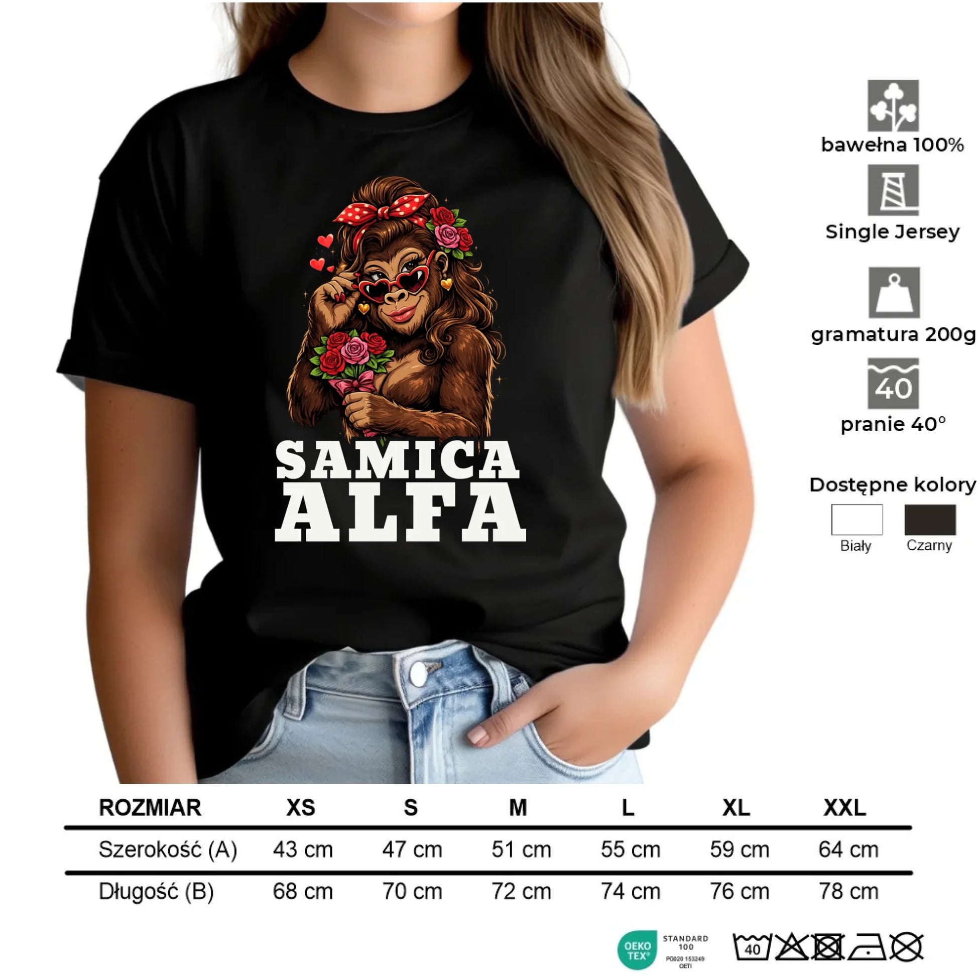 Koszulka damska - Samica Alfa W75 - StoryCups.pl