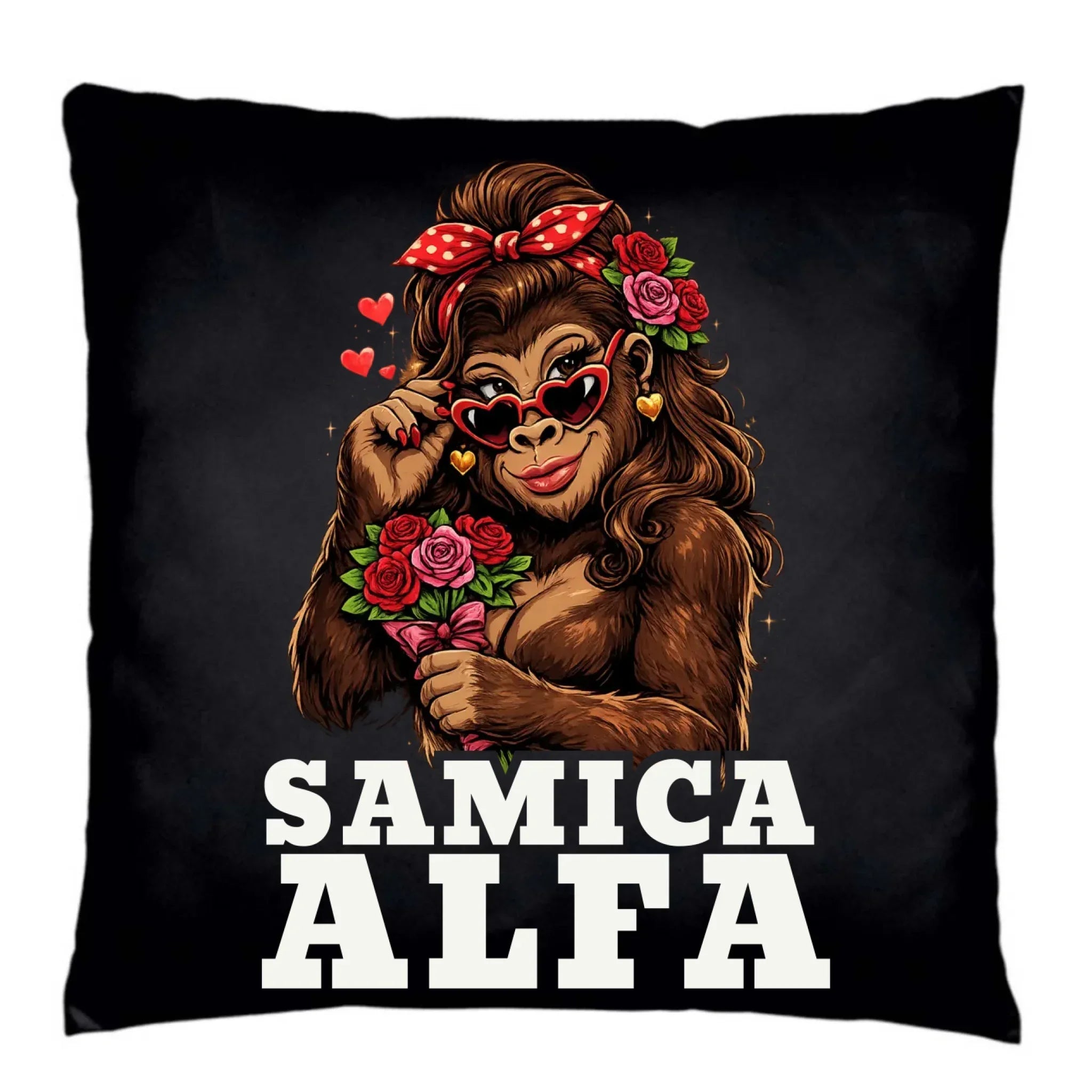 Poduszka dekoracyjna dla niej - Samica Alfa W75 - StoryCups.pl