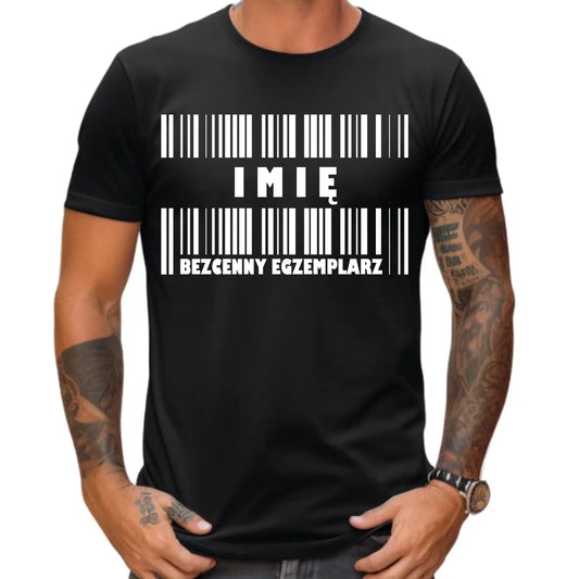 Koszulka męska - Bezcenny egzemplarz prezent dla niego - personalizowana DCH07