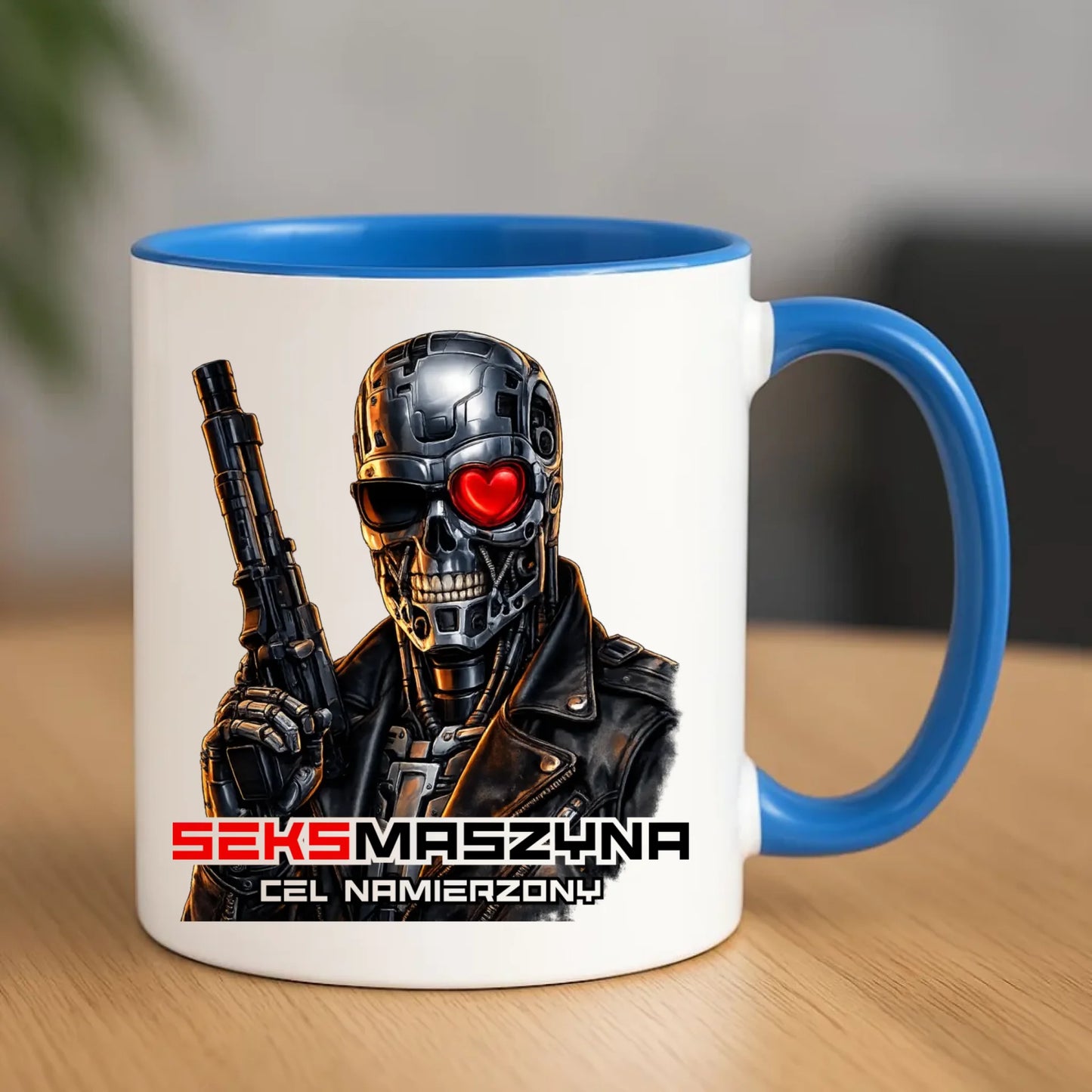 Kubek dla faceta - Cyborg z sercem Seks maszyna DCH32 - StoryCups.pl