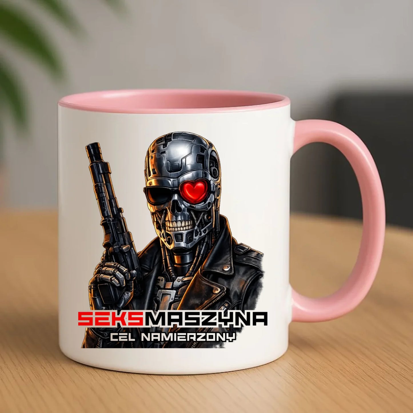 Kubek dla faceta - Cyborg z sercem Seks maszyna DCH32 - StoryCups.pl