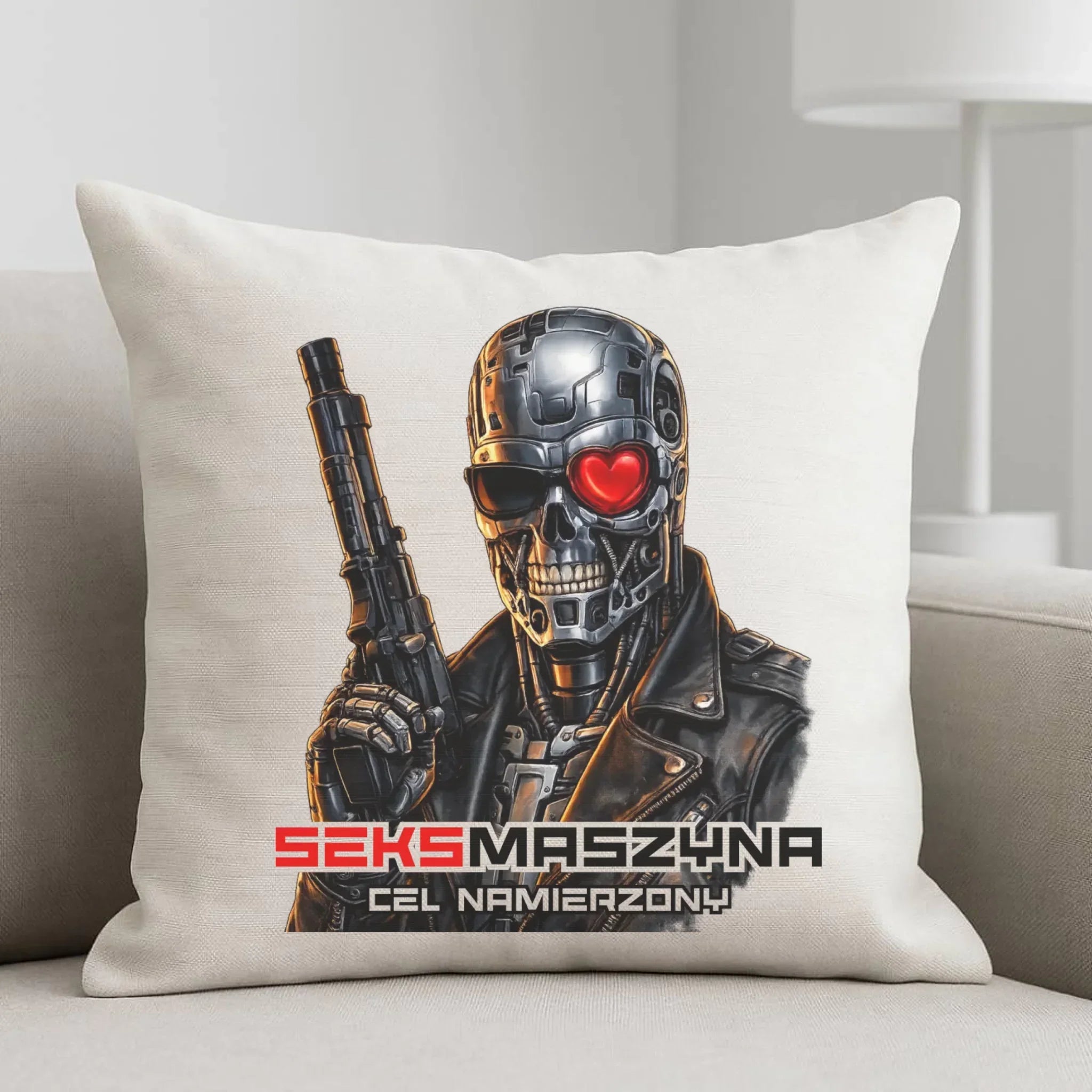 Poduszka dla faceta - Cyborg z sercem Seks maszyna DCH32 - StoryCups.pl