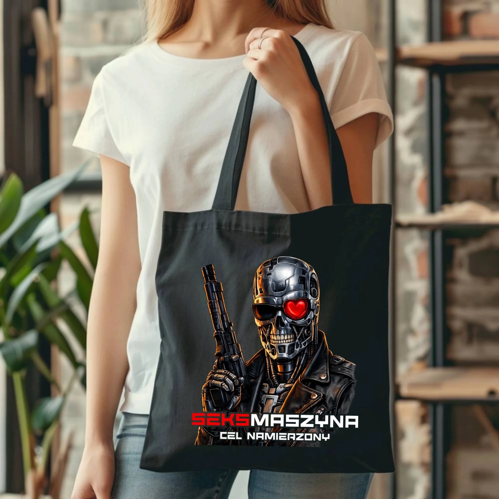 Torba dla faceta - Cyborg z sercem Seks maszyna DCH32 - StoryCups.pl