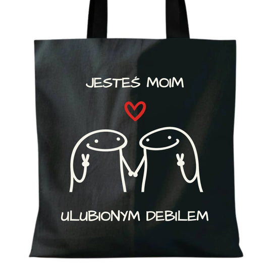 Torba dla par - Jesteś moim ulubionym debilem W78 - StoryCups.pl
