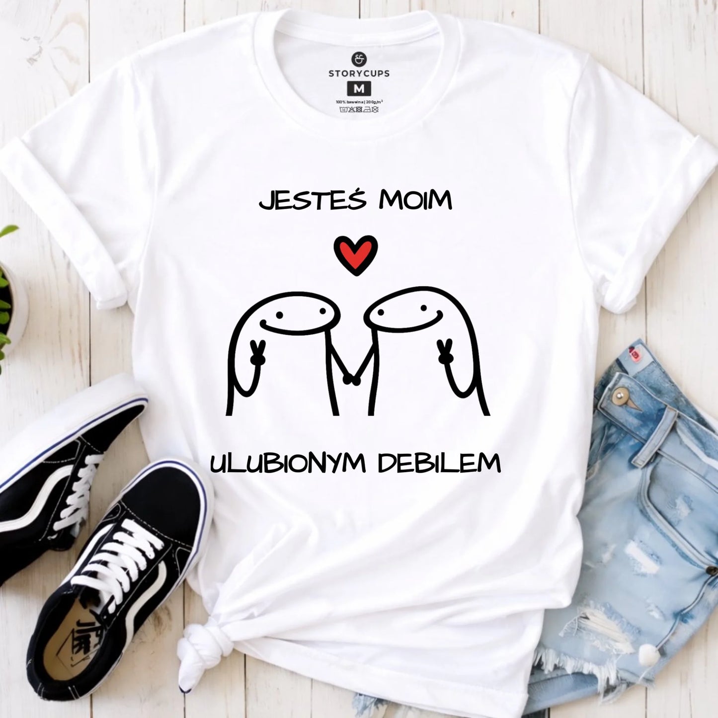 Koszulka damska - Jesteś moim ulubionym debilem W78 - StoryCups.pl