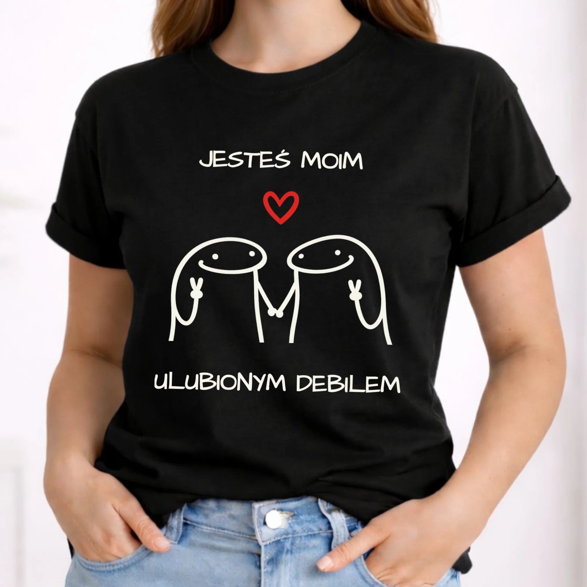 Koszulka damska - Jesteś moim ulubionym debilem W78 - StoryCups.pl