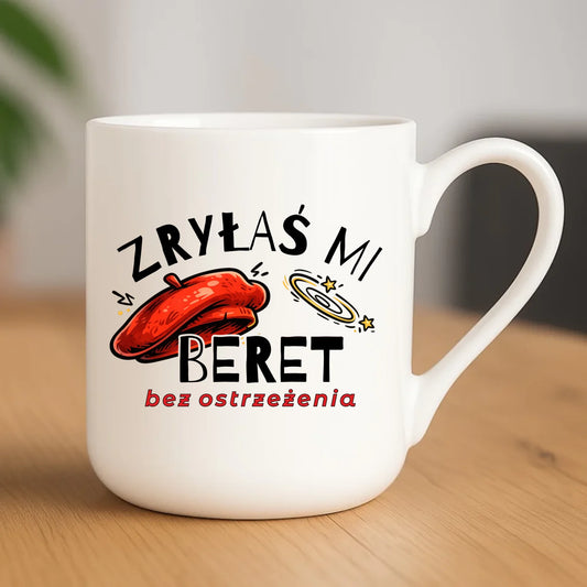 Kubek elegant - Zryłaś mi beret DZ34 - StoryCups.pl