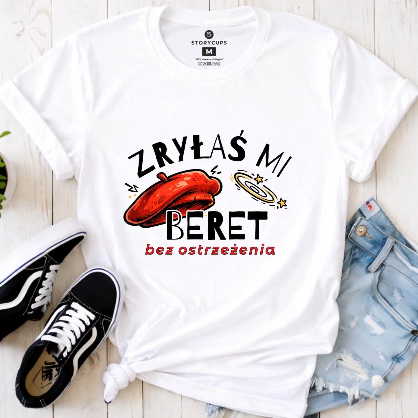 Koszulka damska - Zryłaś mi beret DZ34 - StoryCups.pl