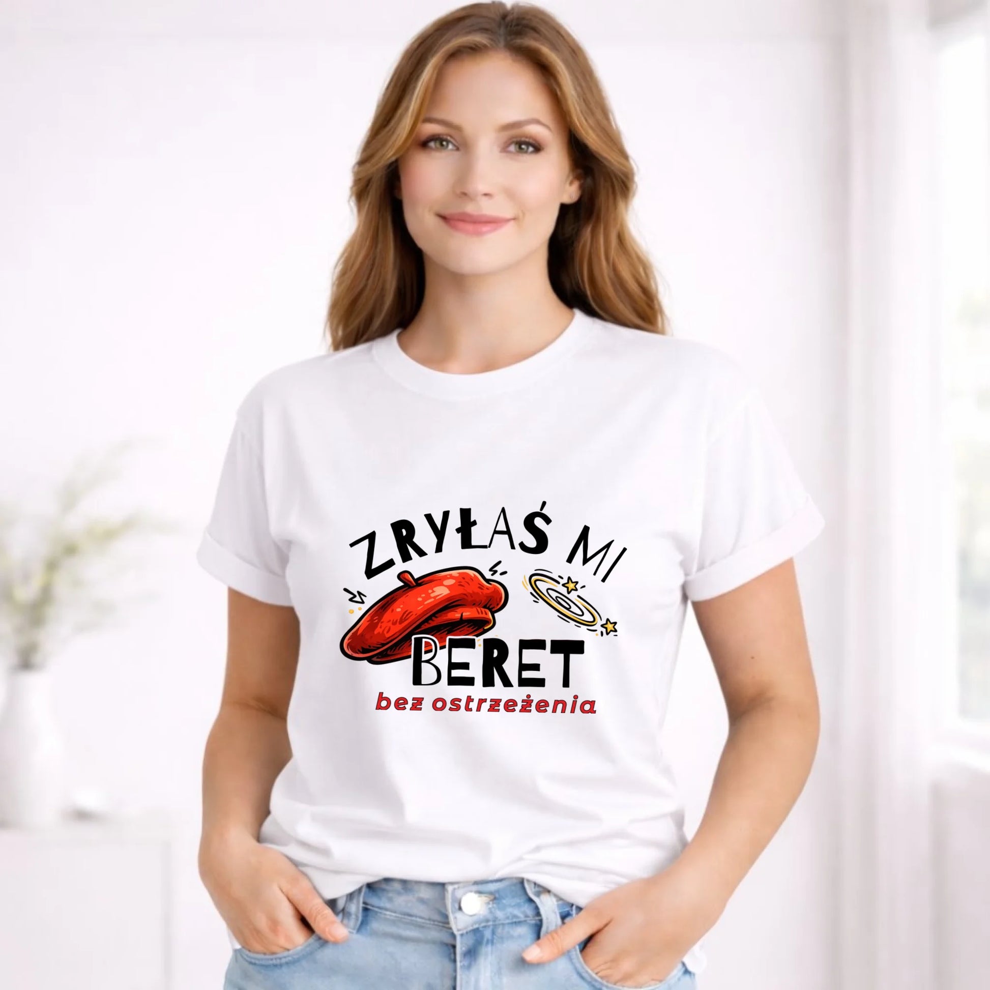 Koszulka damska - Zryłaś mi beret DZ34 - StoryCups.pl