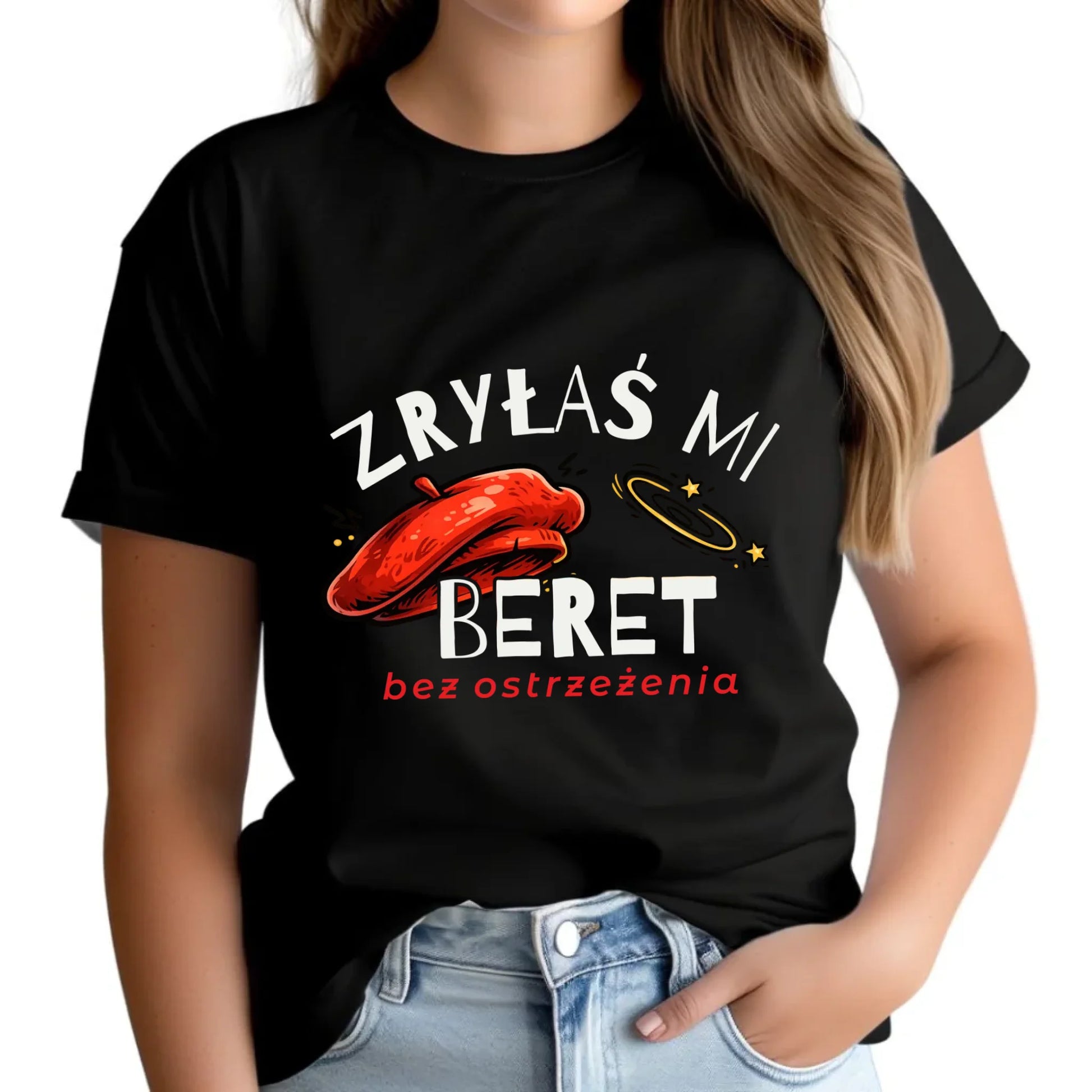 Koszulka damska - Zryłaś mi beret DZ34 - StoryCups.pl