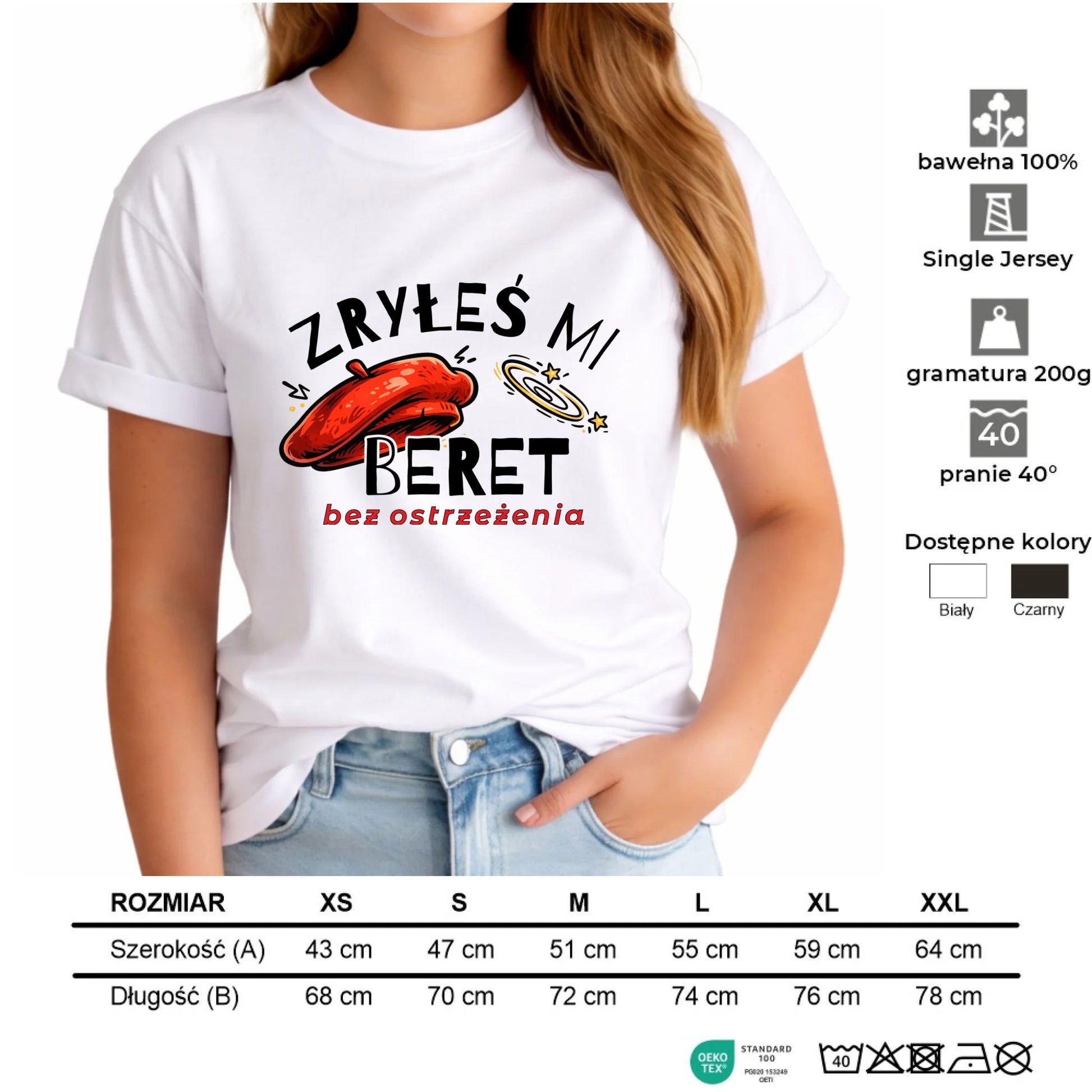 Koszulka damska - Zryłeś mi beret DZ35 - StoryCups.pl