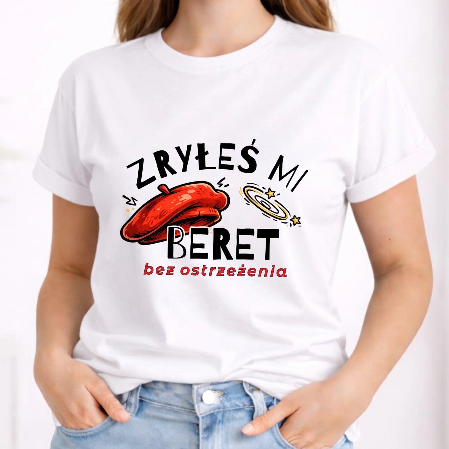 Koszulka damska - Zryłeś mi beret DZ35 - StoryCups.pl