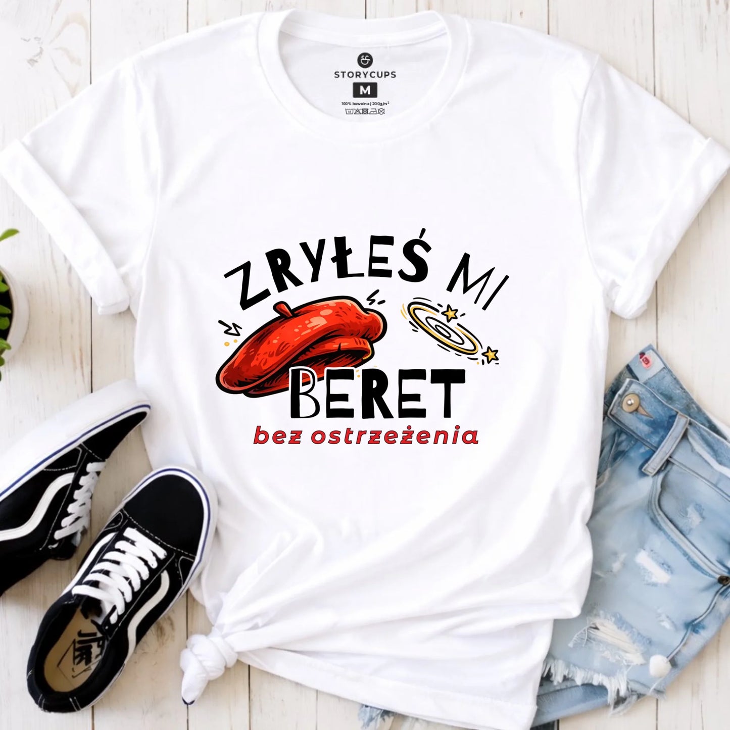 Koszulka damska - Zryłeś mi beret DZ35 - StoryCups.pl