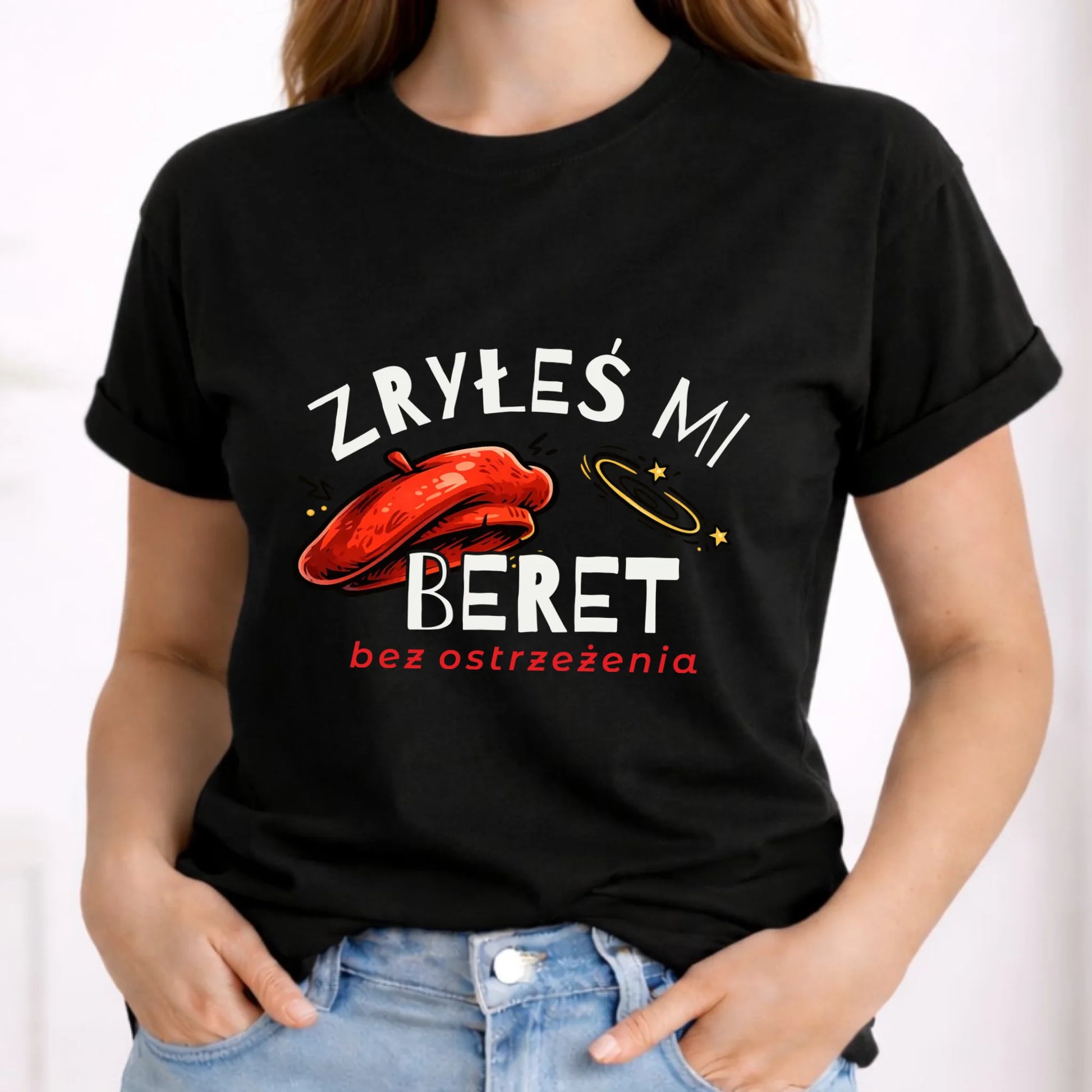 Koszulka damska - Zryłeś mi beret DZ35 - StoryCups.pl
