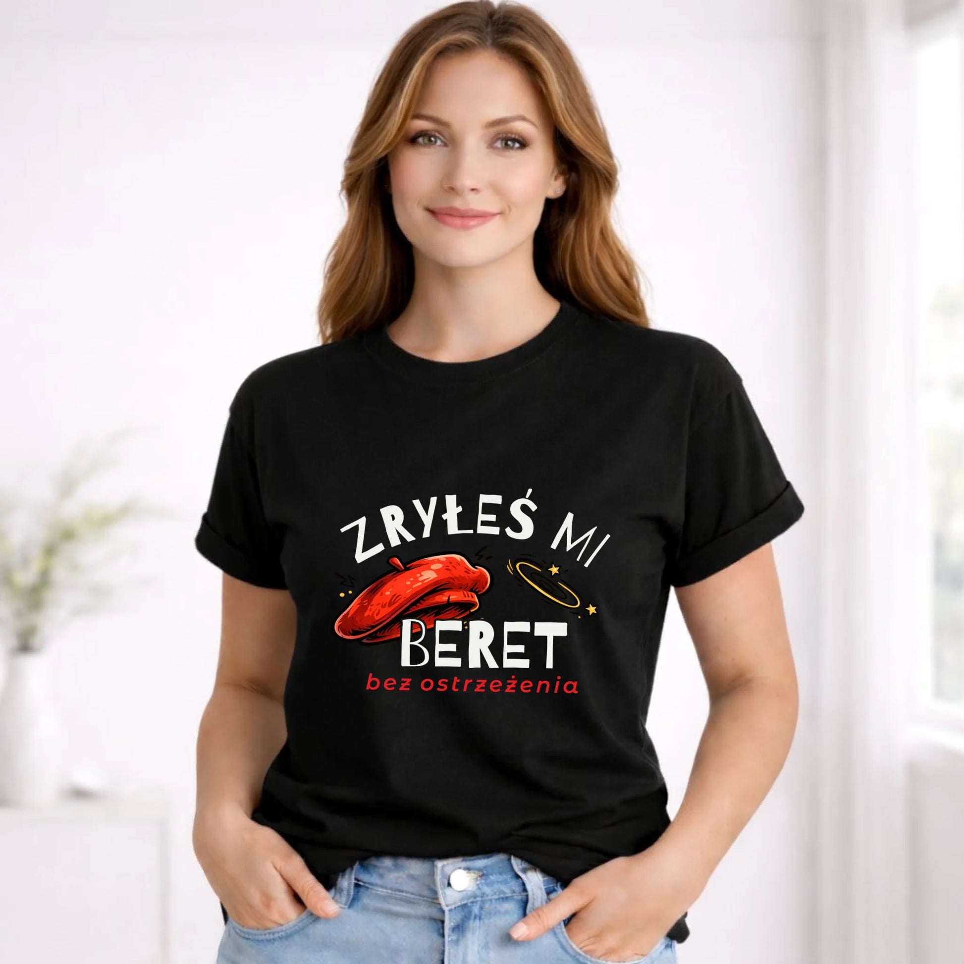 Koszulka damska - Zryłeś mi beret DZ35 - StoryCups.pl