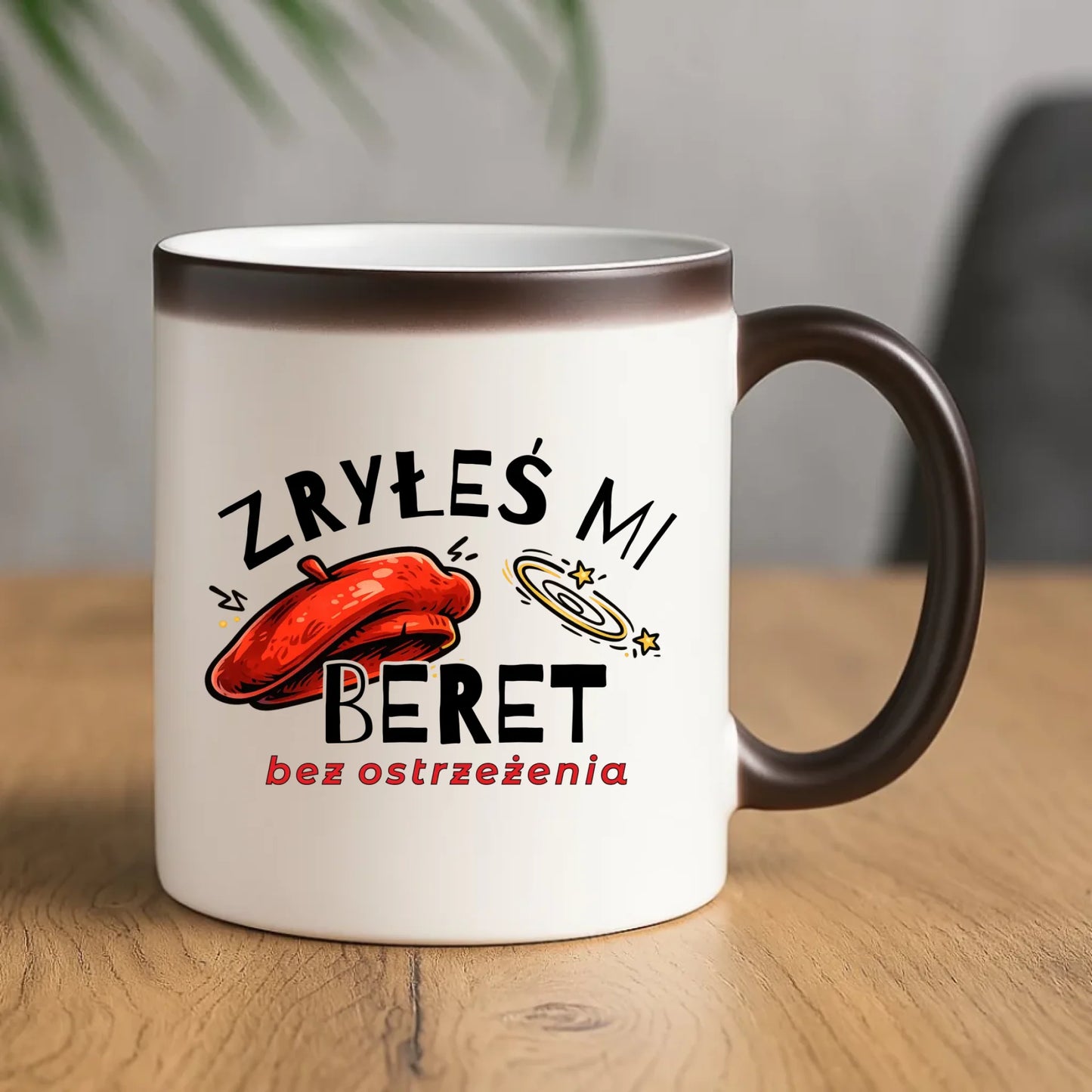 Kubek magiczny dla faceta - Zryłeś mi beret DCH34 - StoryCups.pl