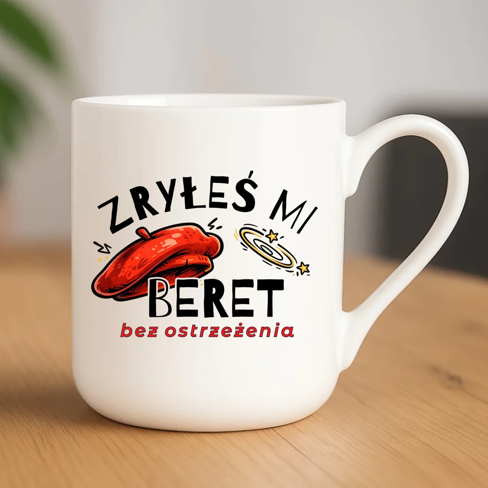 Kubek elegant dla faceta - Zryłeś mi beret DCH34 - StoryCups.pl