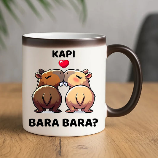 Kubek magiczny dla par - Kapibara bara bara W86 - StoryCups.pl