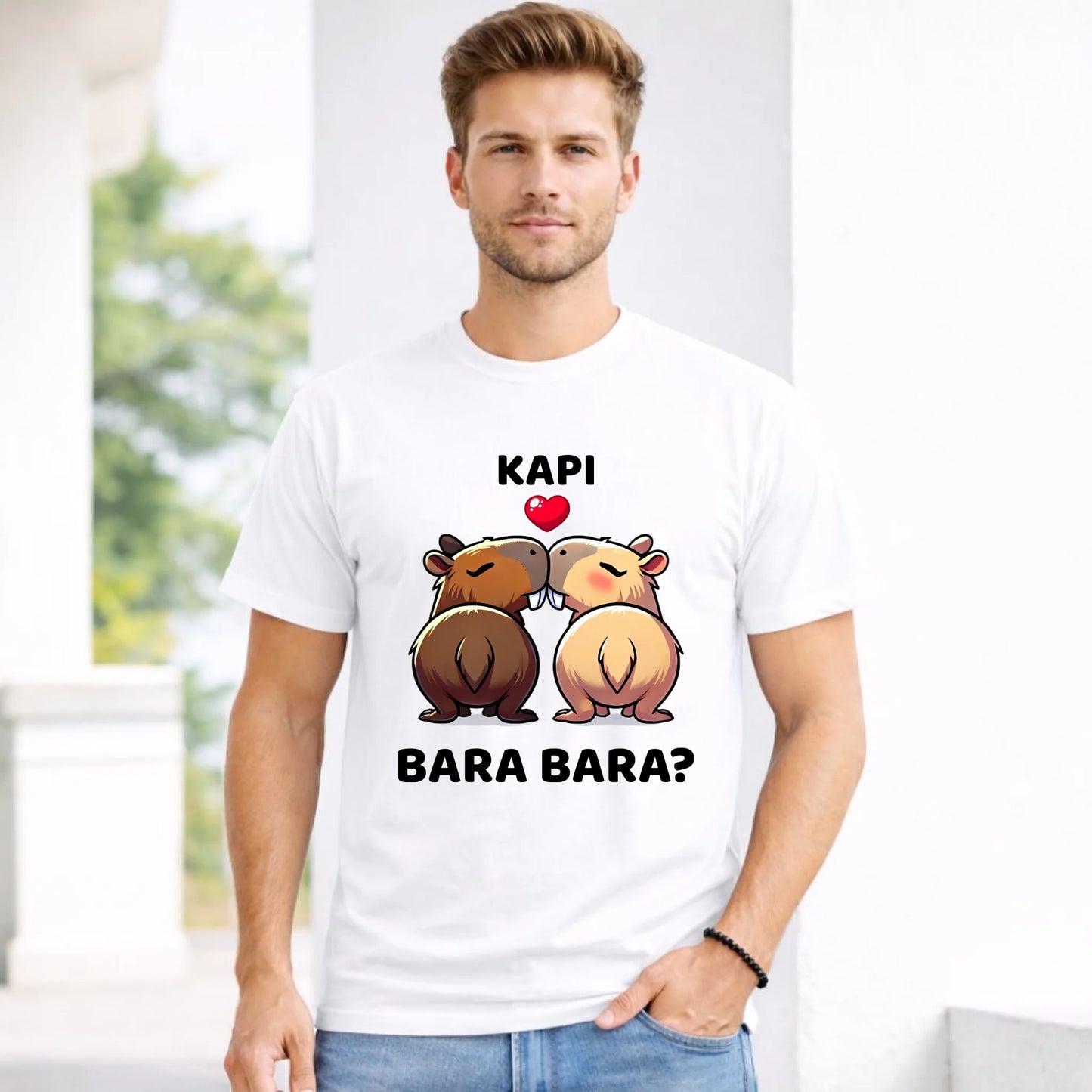 Koszulka męska - Kapibara bara bara W86 - StoryCups.pl