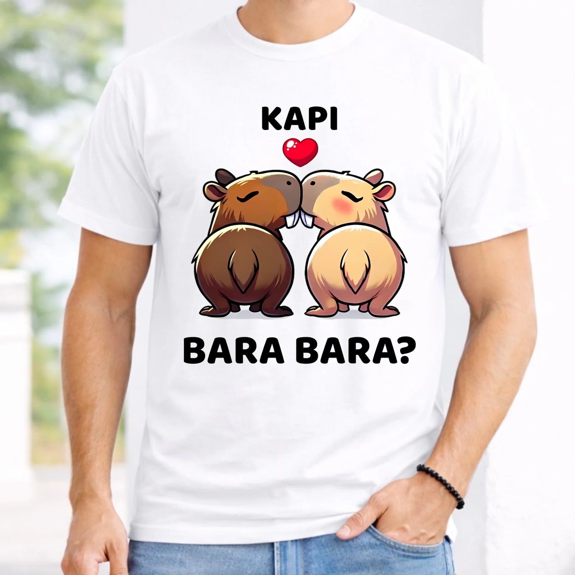 Koszulka męska - Kapibara bara bara W86 - StoryCups.pl