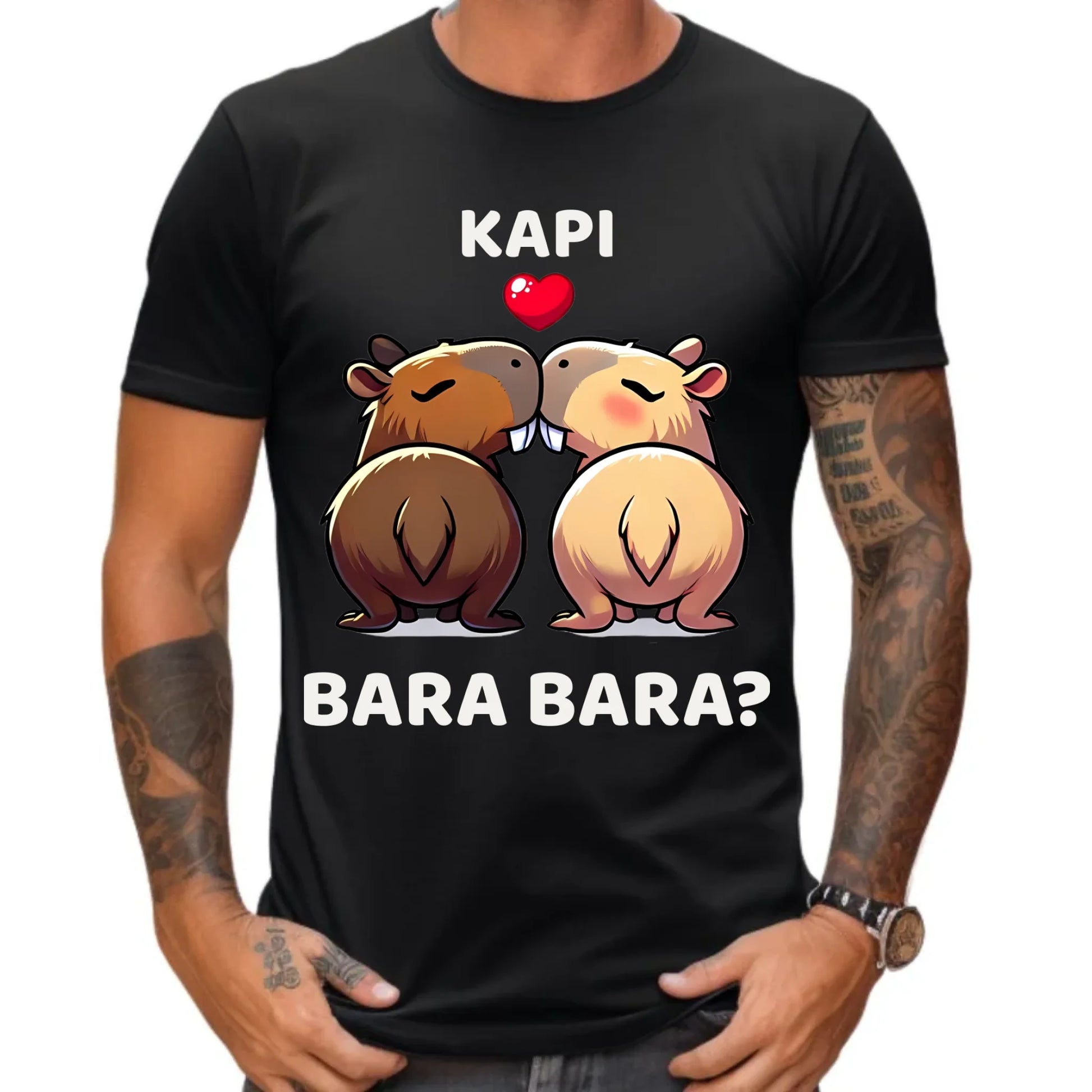 Koszulka męska - Kapibara bara bara W86 - StoryCups.pl