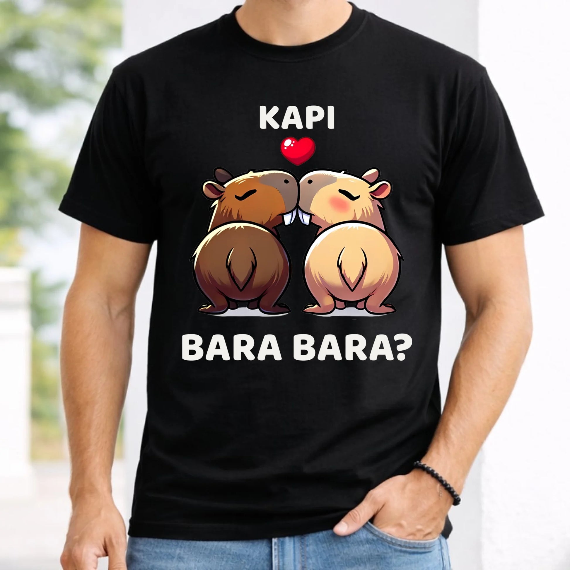 Koszulka męska - Kapibara bara bara W86 - StoryCups.pl
