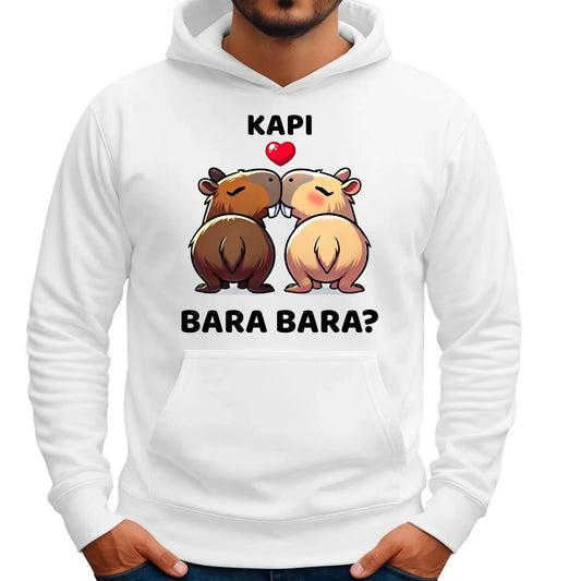 Bluza męska z kapturem - Kapibara bara bara W86 - StoryCups.pl