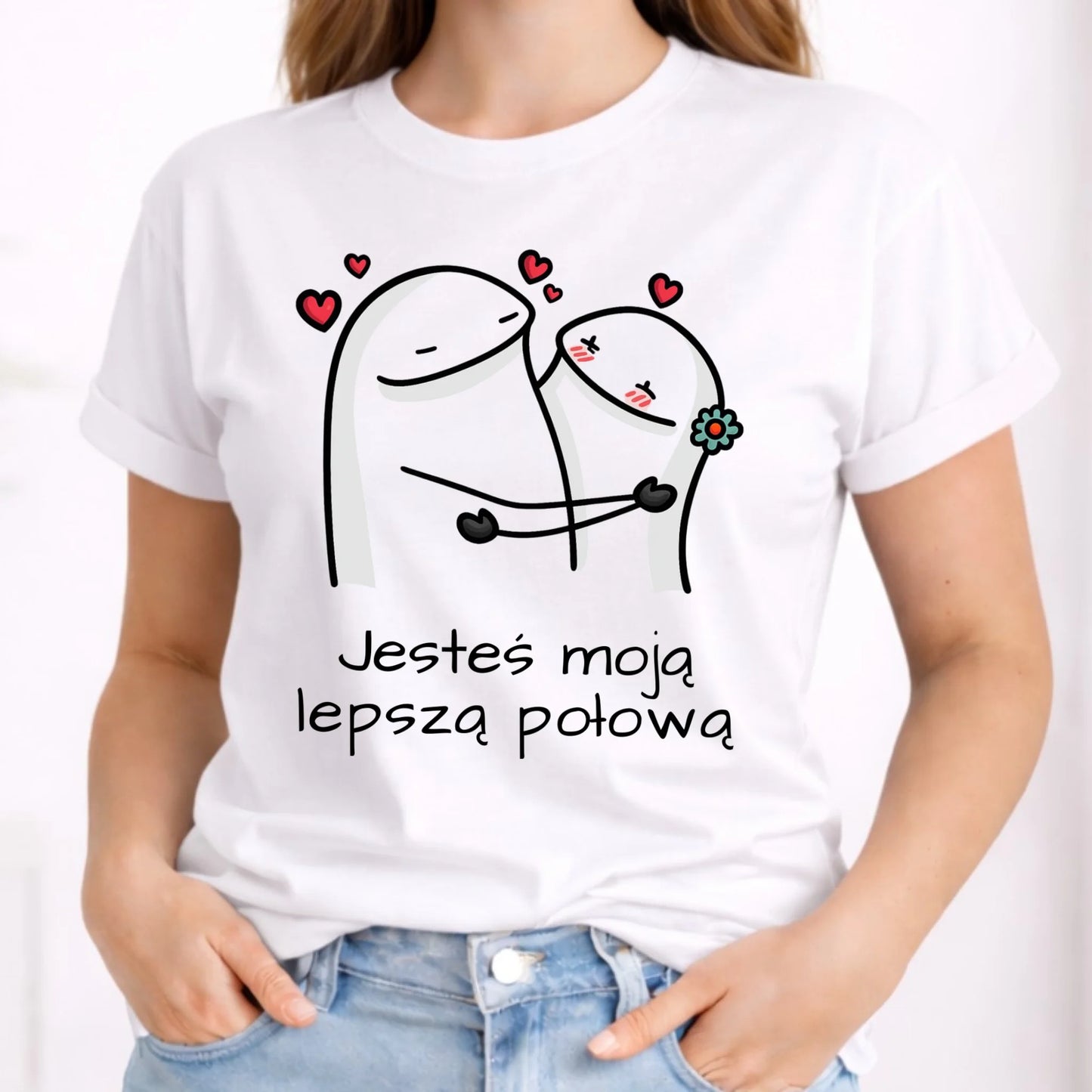 Koszulka damska - Jesteś moją lepszą połową W87 - StoryCups.pl