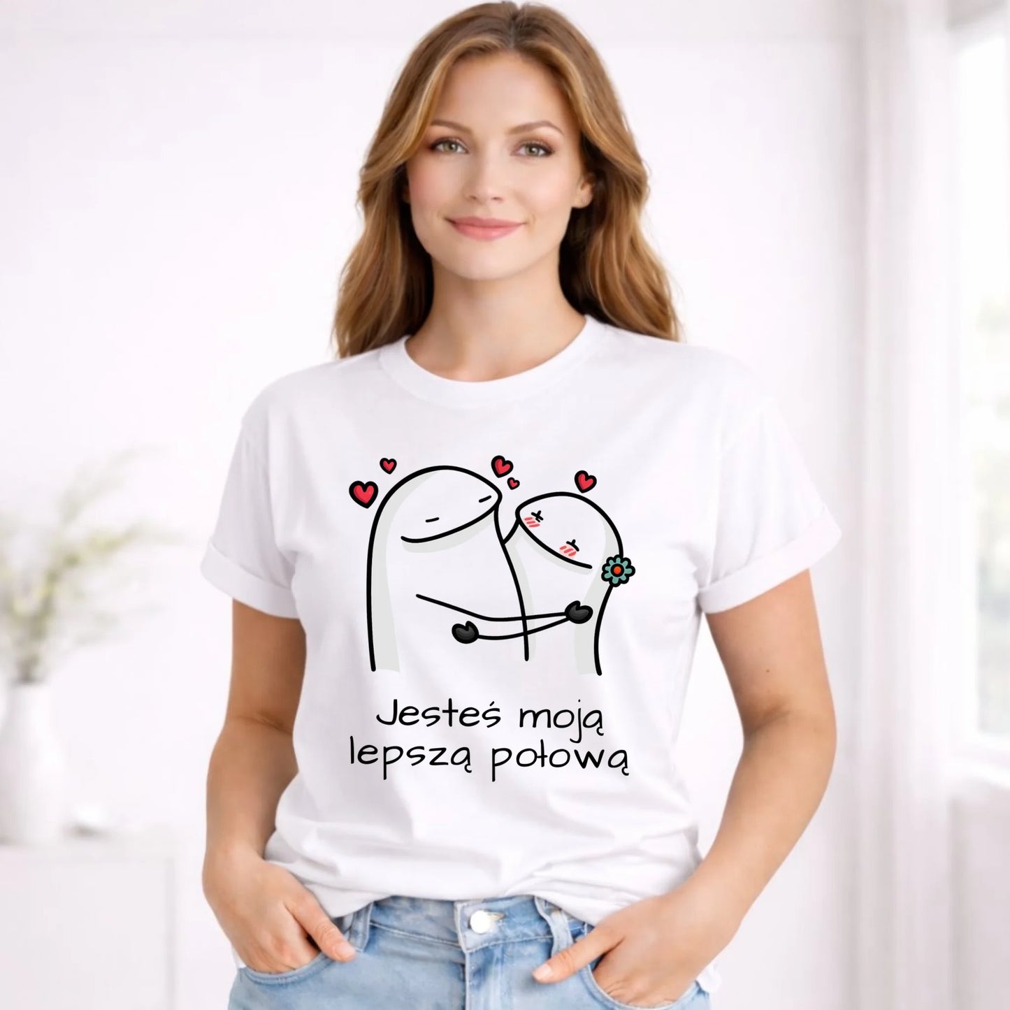 Koszulka damska - Jesteś moją lepszą połową W87 - StoryCups.pl