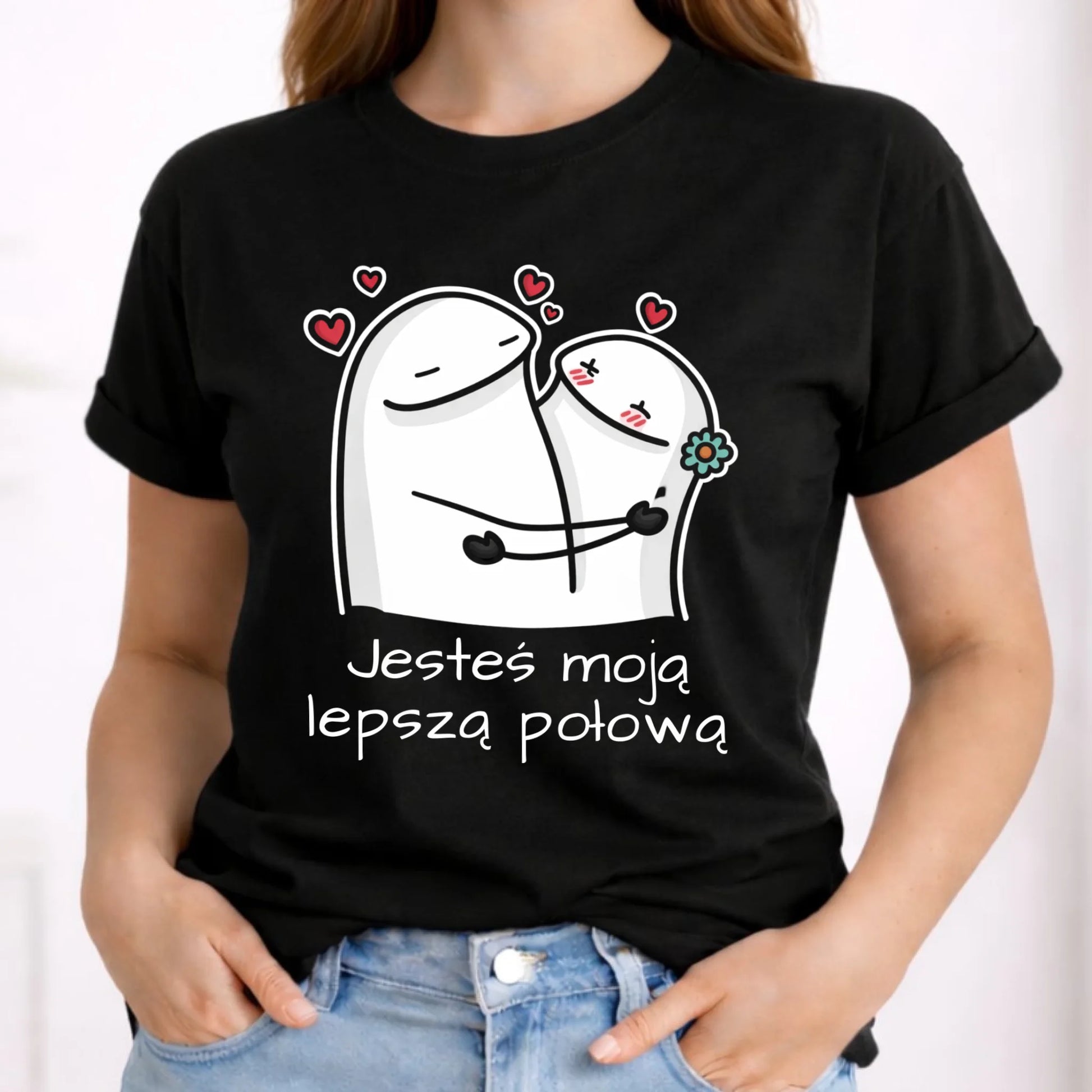 Koszulka damska - Jesteś moją lepszą połową W87 - StoryCups.pl