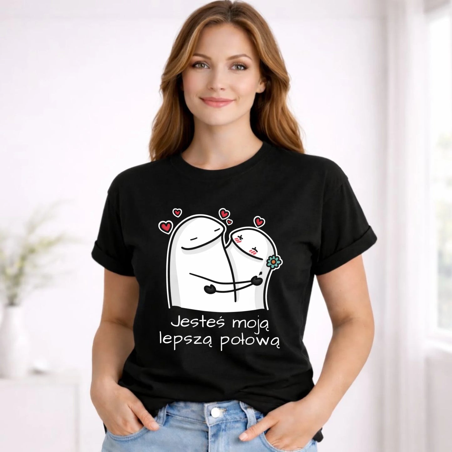 Koszulka damska - Jesteś moją lepszą połową W87 - StoryCups.pl