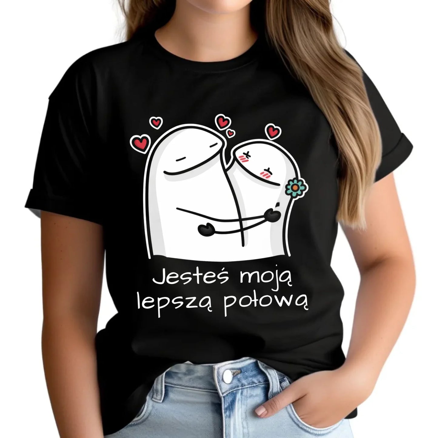 Koszulka damska - Jesteś moją lepszą połową W87 - StoryCups.pl