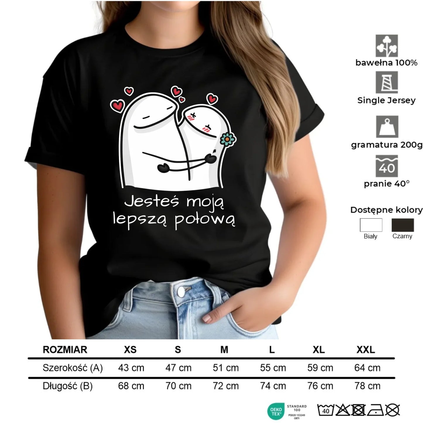 Koszulka damska - Jesteś moją lepszą połową W87 - StoryCups.pl