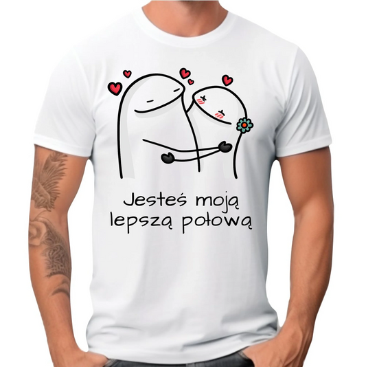 Koszulka męska - Jesteś moją lepszą połową W87 - StoryCups.pl