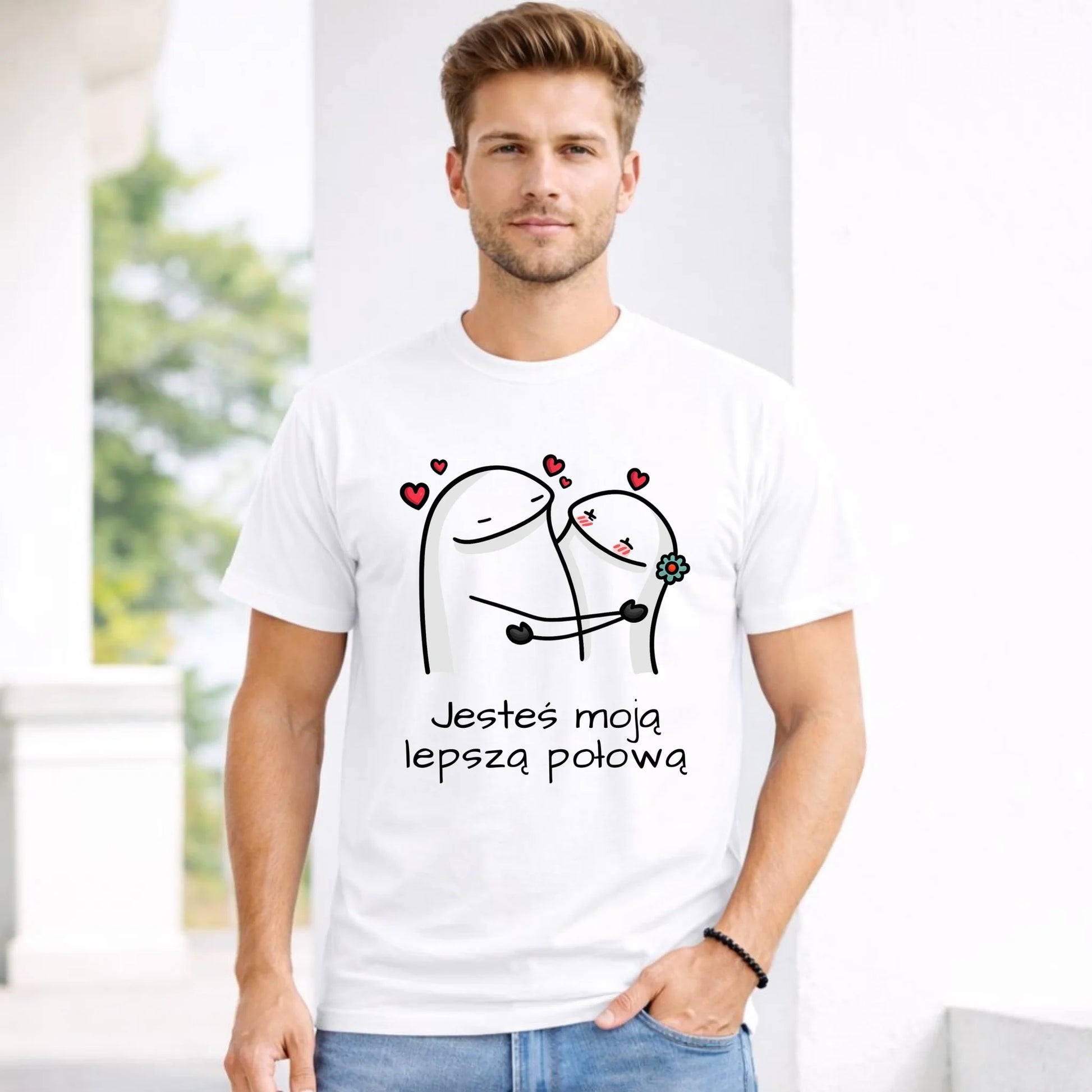Koszulka męska - Jesteś moją lepszą połową W87 - StoryCups.pl