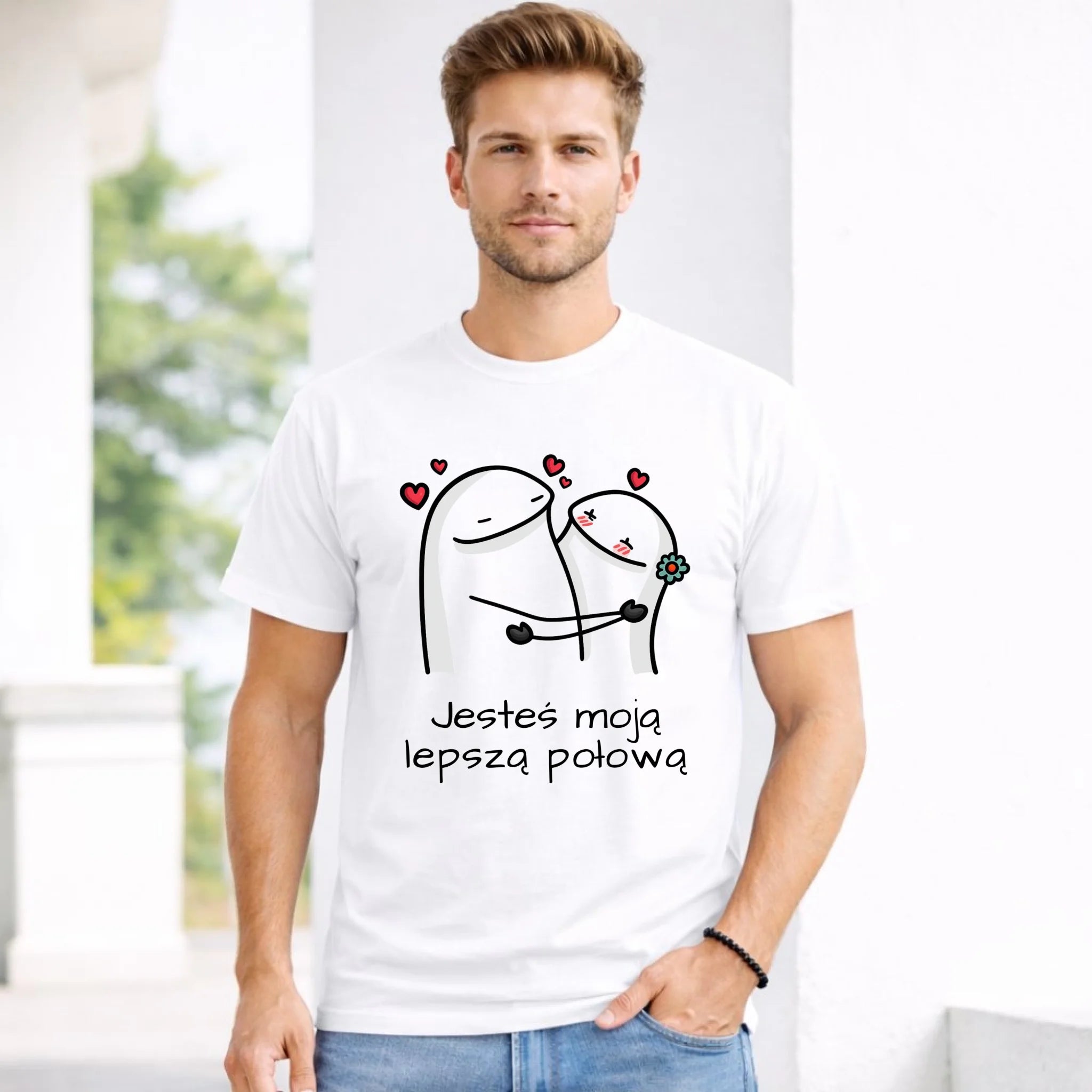 Koszulka męska - Jesteś moją lepszą połową W87 - StoryCups.pl