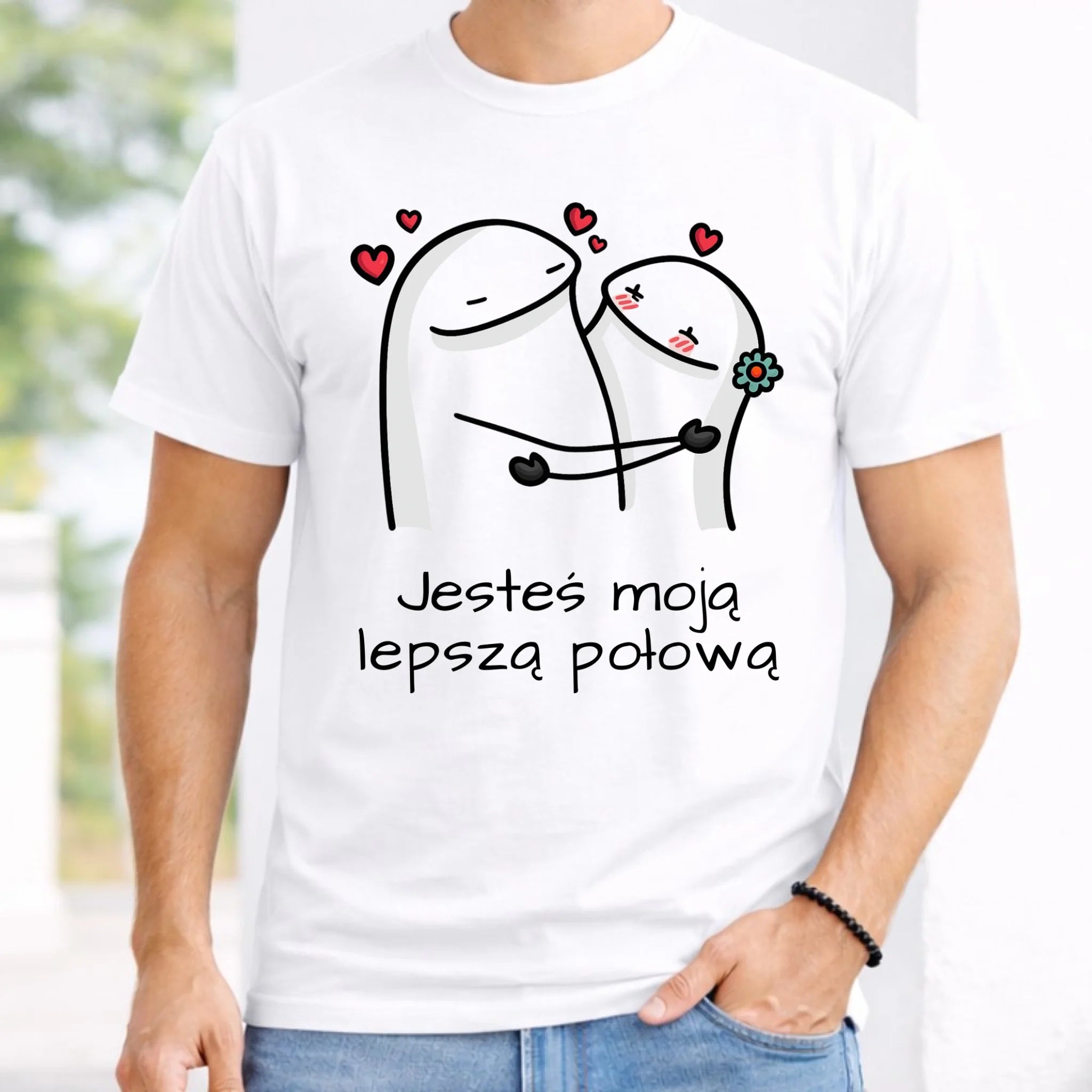 Koszulka męska - Jesteś moją lepszą połową W87 - StoryCups.pl