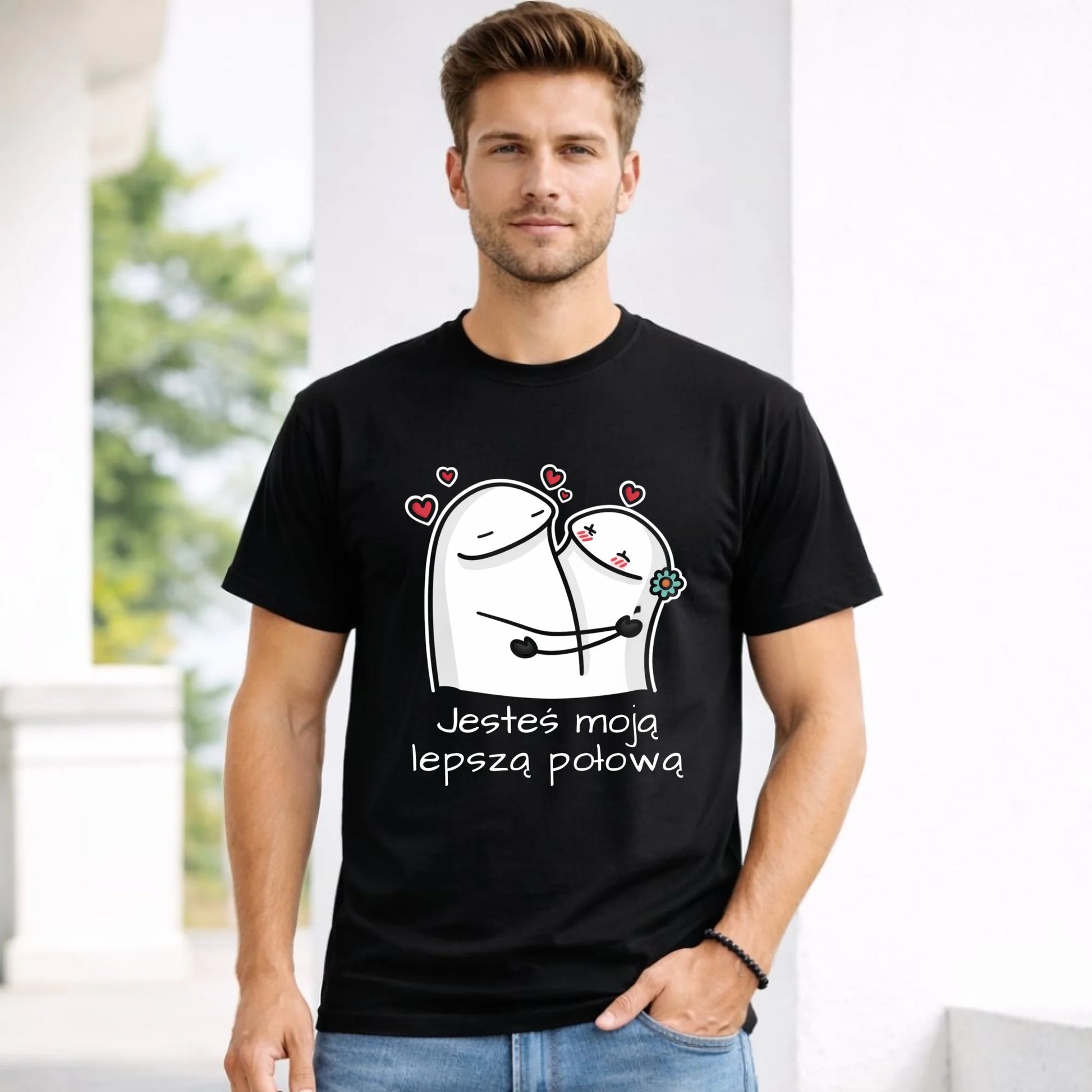 Koszulka męska - Jesteś moją lepszą połową W87 - StoryCups.pl