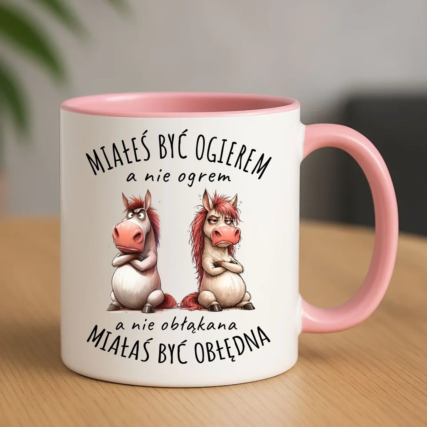 Kubek dla par - Ogier & Obłędna - śmieszny W85 - StoryCups.pl